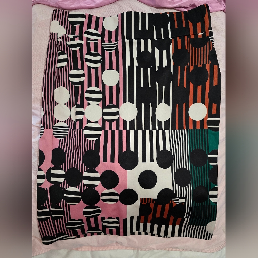 Eloquii printed midi skirt